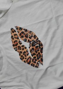 Leopard Lips Crop Top