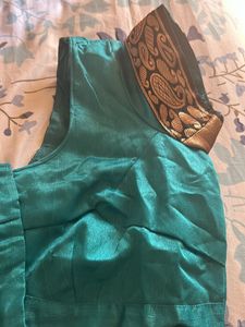 Front Open Sea Green Blous
