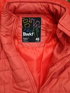 Orange Padded Hooded Jacket
