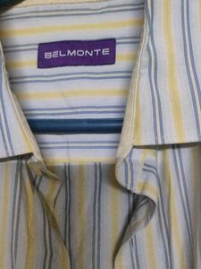 Men's Striped Button-Up Shirt