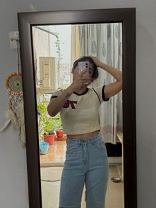 High waist straight leg Jeans
