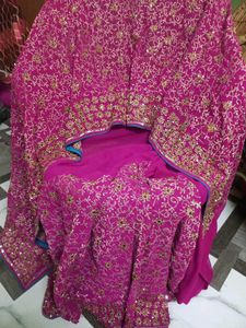 Pink 🩷 Full Work Saree
