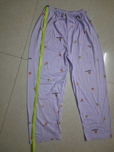 Cute Lavender Fruit Print Pajama Set