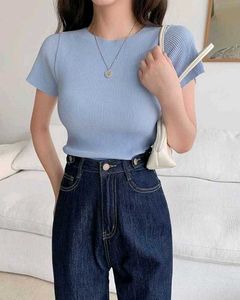 Cute Blue Crop Top