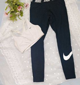 Nike Women's Sports Bra &amp; Leggings Set