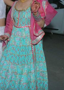 Anarkali Suit With Skirt And Dupatta (3 Piece)