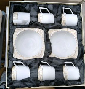 Elegant Tea & Coffee Cup Set with Saucers