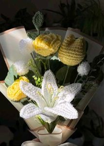 Handmade Crochet Flower Bouquet