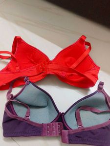 2 Pack Bras - Red &amp; Purple