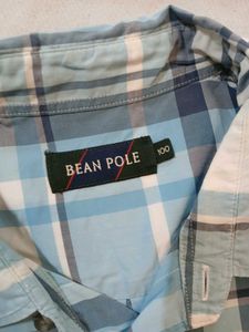 Men's Blue Checked Short Sleeve Shirt