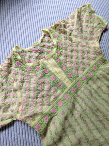 Embroidered Anarkali with Separate Lining kurta