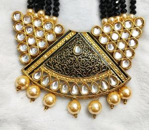 🆕Beautiful kundanjewelry+beads jewelry set.    jewelry, necklace, choker, kundanjewelry, jaipurjewelry, earrings, chain, beads, forever21,