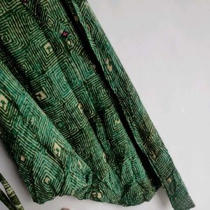 Designer green kurta