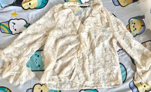 Elegant Lace Ruffle Blouse