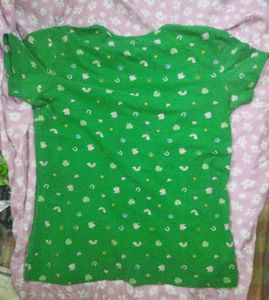 Yellow V-Neck Pocket Tee (Green T-shirt free)
