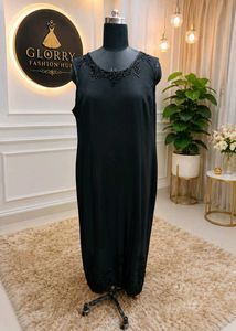 Elegant Black Embellished Ethnic Gown