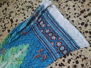 Boho Peacock Print Palazzo Pants