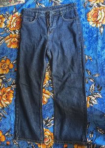dark blue jeans
