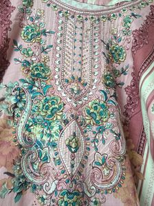 Beautiful Pink Floral Kurta Set