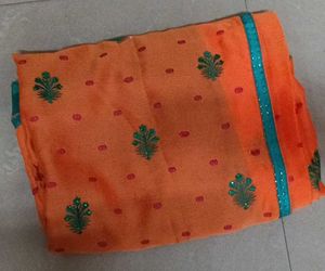orange saree