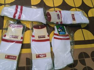 Sale!!! 5 Pair Of Socks - White