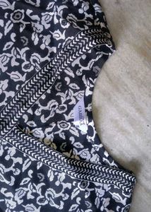 Chic Printed Black Kurta