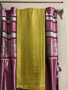 Green Saree with Tassels and blouse