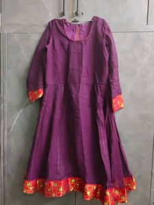 Elegant Purple Anarkali Kurta