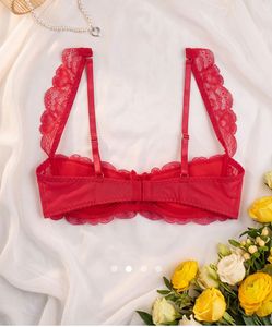Sexy Red Lace Underwire Bra