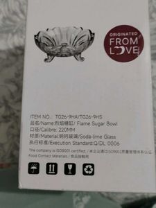 Deli Glass Flame Sugar Bowl