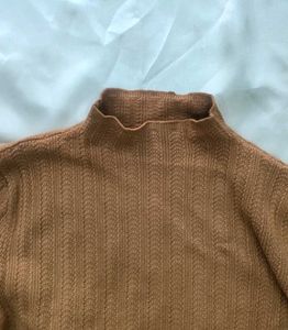Ribbed Mock Neck Sweater