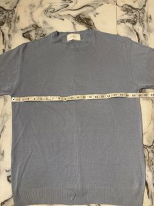 Classic Blue Knit T-Shirt