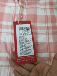 Men's Pink Plaid Shirt