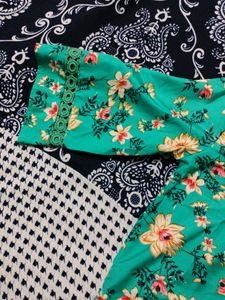 Kotty Green Floral Top