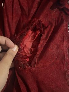 Red Faux Fur Coat