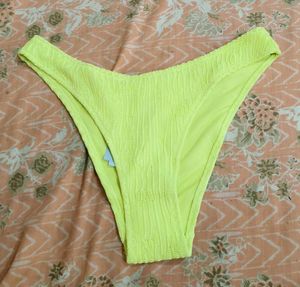 Textured Lime Green Bikini Bottom