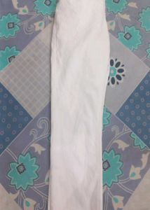 White Stretch Straight-Fit Jeans