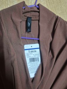 Solid Brown Dress