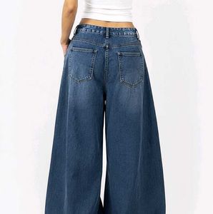 Wide Leg Denim Jeans