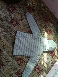 Lightweight Padded Grey Jacket with Hood