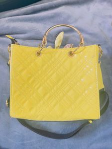 River Island Yellow Tote Bag