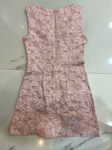 Savana Cute Pink Textured Mini Dress