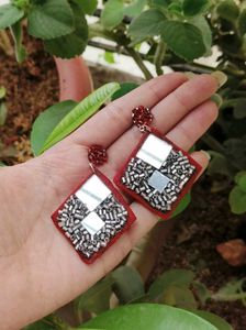 Navratri Mirror Earrings