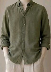 olive green shirt