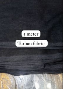 5 Meter Black Turban Fabric