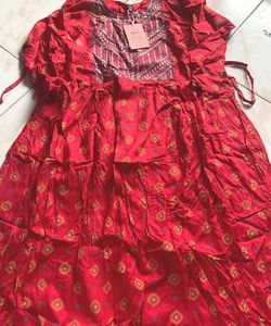 Beautiful Red Ethnic Gown/ kurta