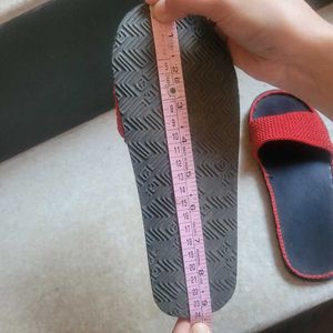Red Crochet Slides