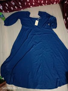 Elegant Blue Maxi Dress