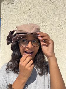 cowgirl Polka Dot with bow  Hat