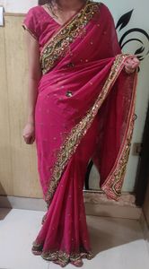 combo of party wear saari